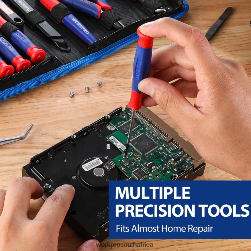 ZA WORKPRO 33 Pcs Precision Repair Tool Set Includes Pliers Set Pink/Blue 4B8V2T257 Tool
