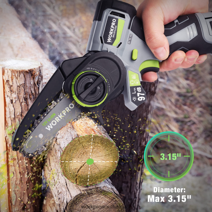 ZA WORKPRO Cordless Detail Belt Sander, Mini Chain Saw, Electric Blower, 3-in-1 Power Tool Combo Kit Morden 4B8V2T296 Tool