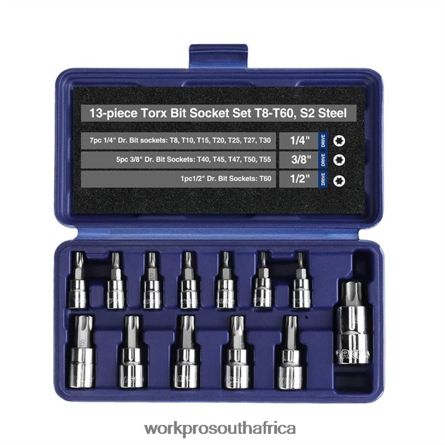 ZA WORKPRO 13 pcs Torx Bit Socket Set (For Hand Use Only) Morden 4B8V2T127 Tool
