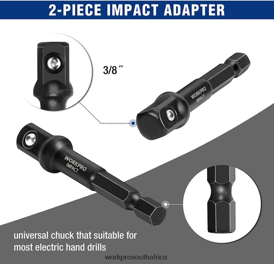 ZA WORKPRO 15 Pcs Impact Bolt & Nut Remover Set Useful 4B8V2T128 Tool