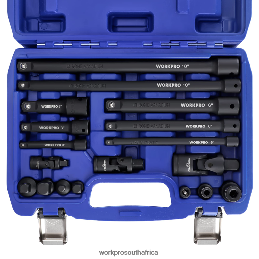 ZA WORKPRO 18 Pcs Drive Tool Accessory Set Morden 4B8V2T137 Tool