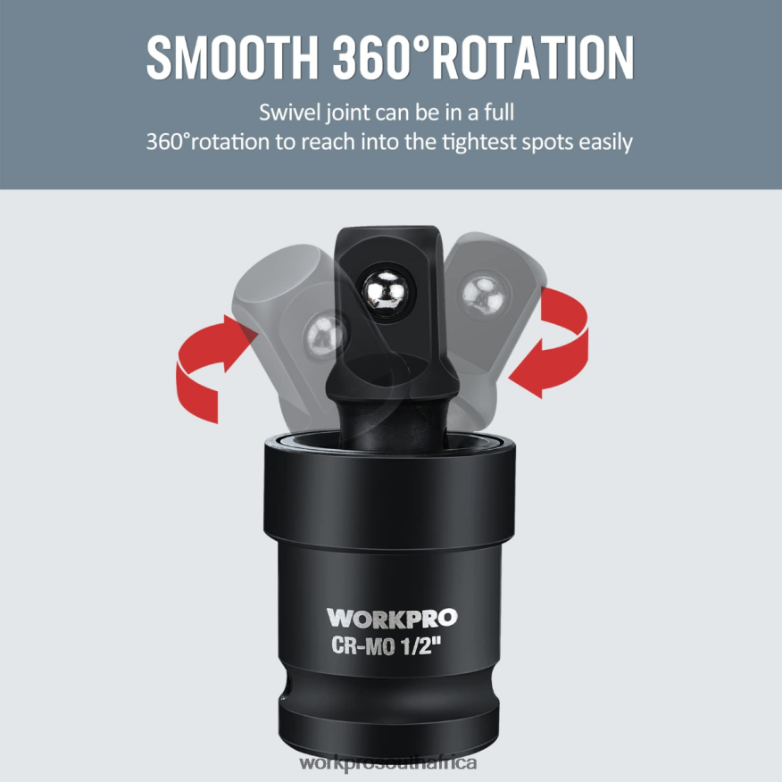 ZA WORKPRO 3 Piece-Impact Universal Joint Set Helpful 4B8V2T148 Tool