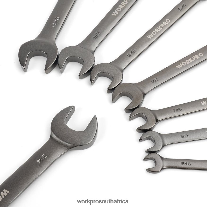 ZA WORKPRO 8 Pcs Flex-Head Ratcheting Combination Wrench Set with Organizer Bag Useful 4B8V2T86 Tool