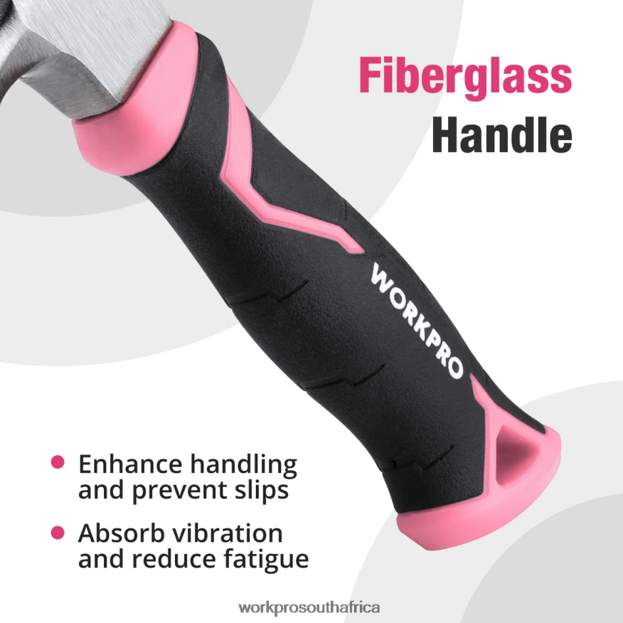 ZA WORKPRO 8 oz Claw Hammer with Fiberglass Handle Helpful 4B8V2T254 Tool
