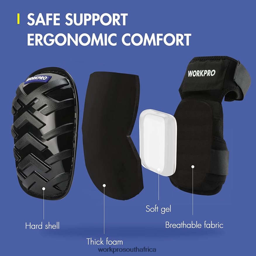 ZA WORKPRO Gel Knee Pads with Anti-Slip Straps, Professional Kneepads for Work Morden 4B8V2T129 Tool