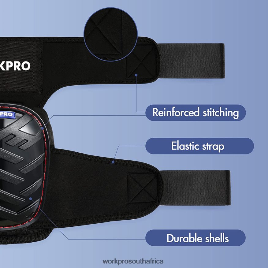 ZA WORKPRO Gel Knee Pads with Anti-Slip Straps, Professional Kneepads for Work Morden 4B8V2T129 Tool