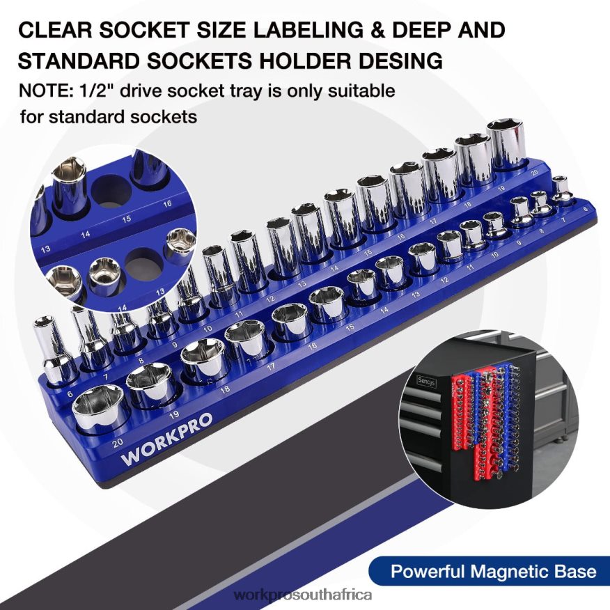 ZA WORKPRO Magnetic Receptacle Organizer Set of 4 Morden 4B8V2T134 Tool
