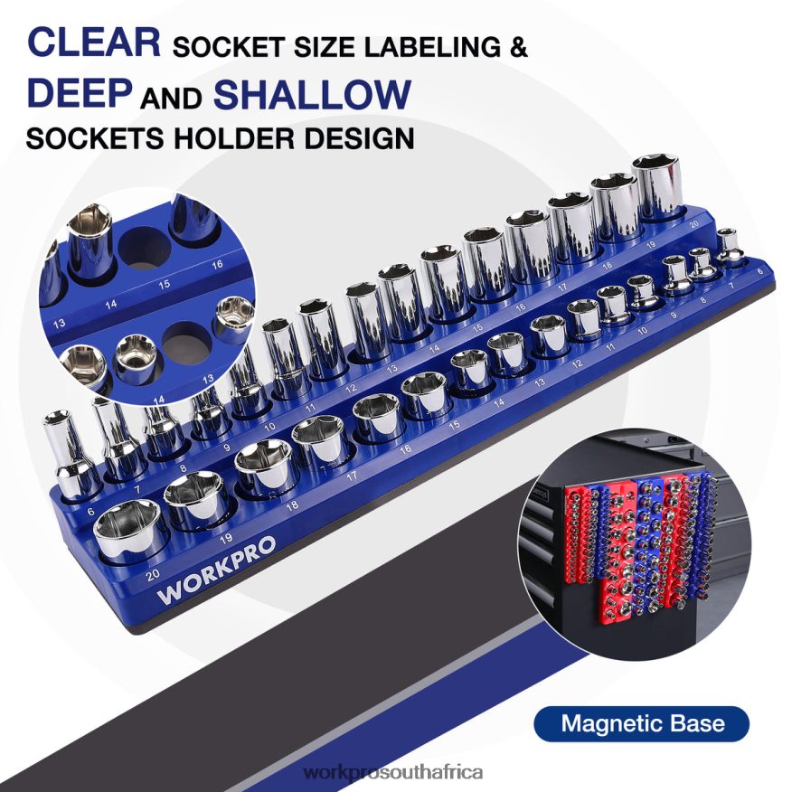 ZA WORKPRO Magnetic Receptacle Organizer Set of 6 Morden 4B8V2T126 Tool