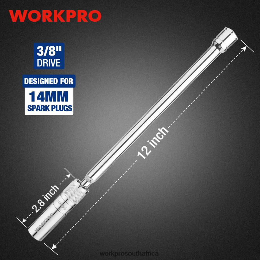 ZA WORKPRO Magnetic Swivel Spark Plug With Thin Wall Socket Morden 4B8V2T144 Tool