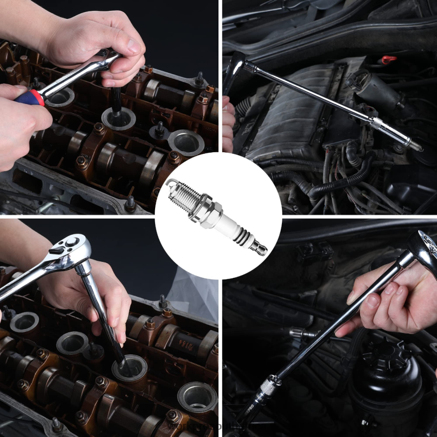ZA WORKPRO Magnetic Swivel Spark Plug With Thin Wall Socket Morden 4B8V2T144 Tool