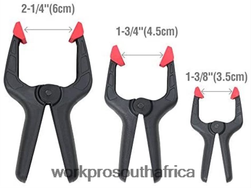 ZA WORKPRO 16 Pcs Nylon Spring Clamp Set for Woodworking, Photography Studios and DIY Works Morden 4B8V2T125 Tool