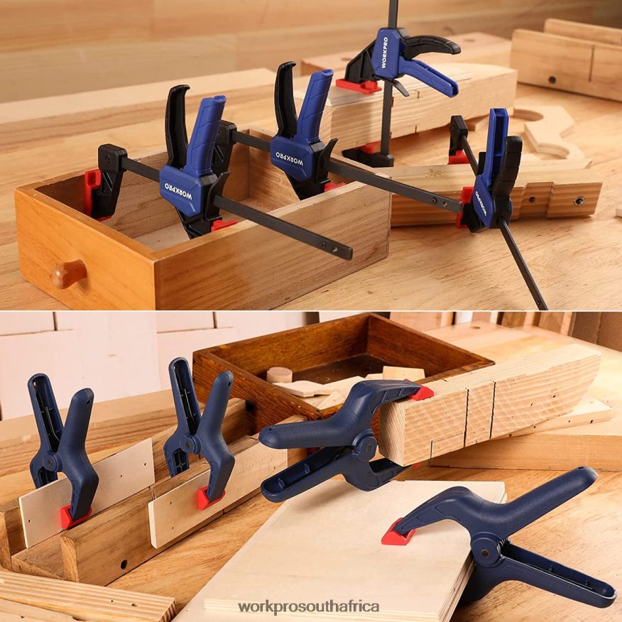 ZA WORKPRO 8 Pcs Clamp Set for Woodworking Morden 4B8V2T114 Tool