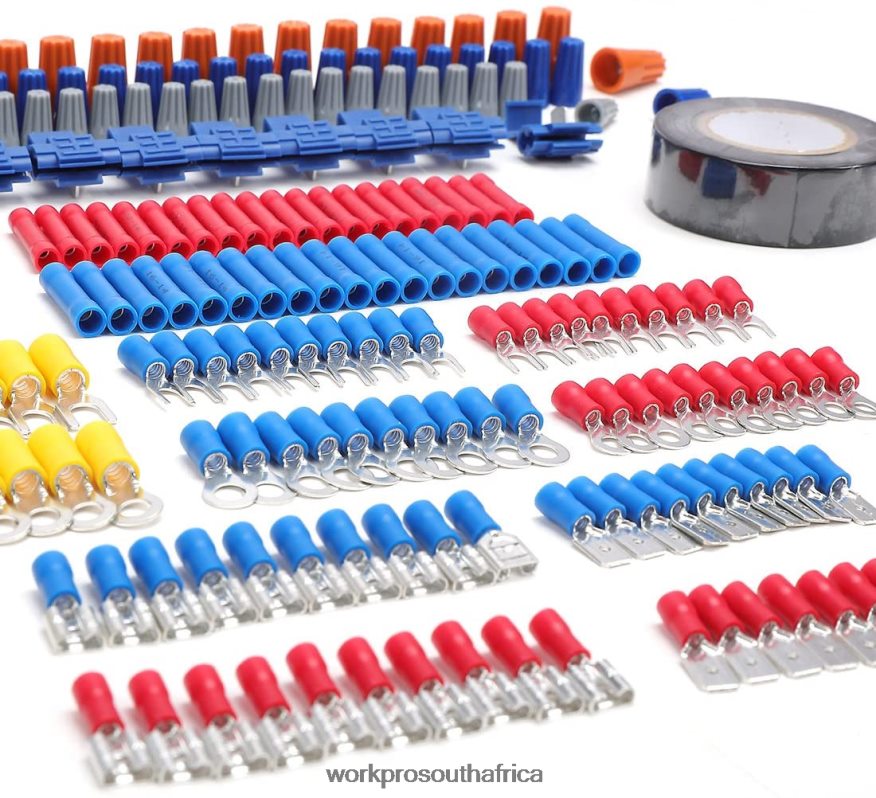 ZA WORKPRO 582 Pcs Crimp Terminals Wire Connectors Heat Shrink Tube Electrical Repair Kit with Wire Cutter Stripper Useful 4B8V2T152 Tool