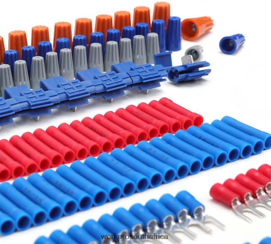 ZA WORKPRO 582 Pcs Crimp Terminals Wire Connectors Heat Shrink Tube Electrical Repair Kit with Wire Cutter Stripper Useful 4B8V2T152 Tool