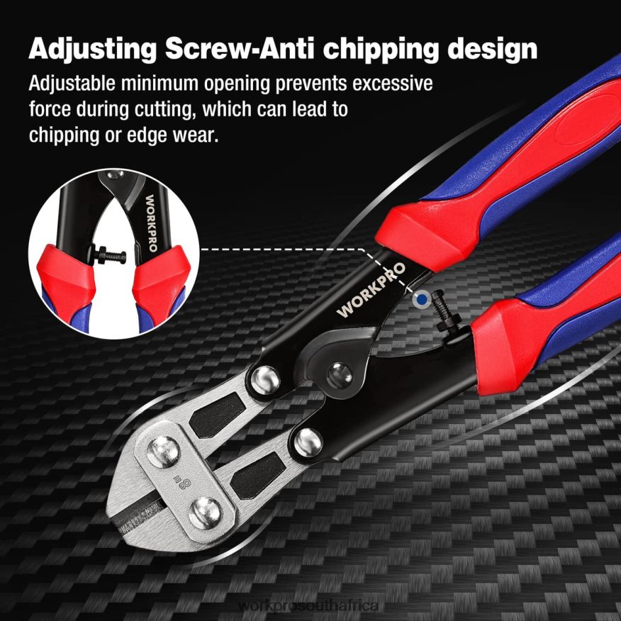 ZA WORKPRO Mini Bolt Cutter 8-inch/210mm, CR-MO Small Bolt Cutter Morden 4B8V2T157 Tool