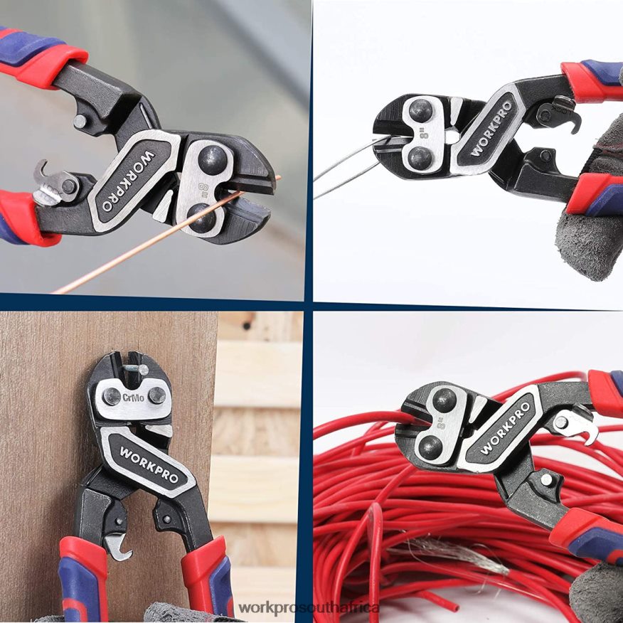 ZA WORKPRO Mini Bolt Cutter with Security Lock & More Efficient Leverage Morden 4B8V2T154 Tool