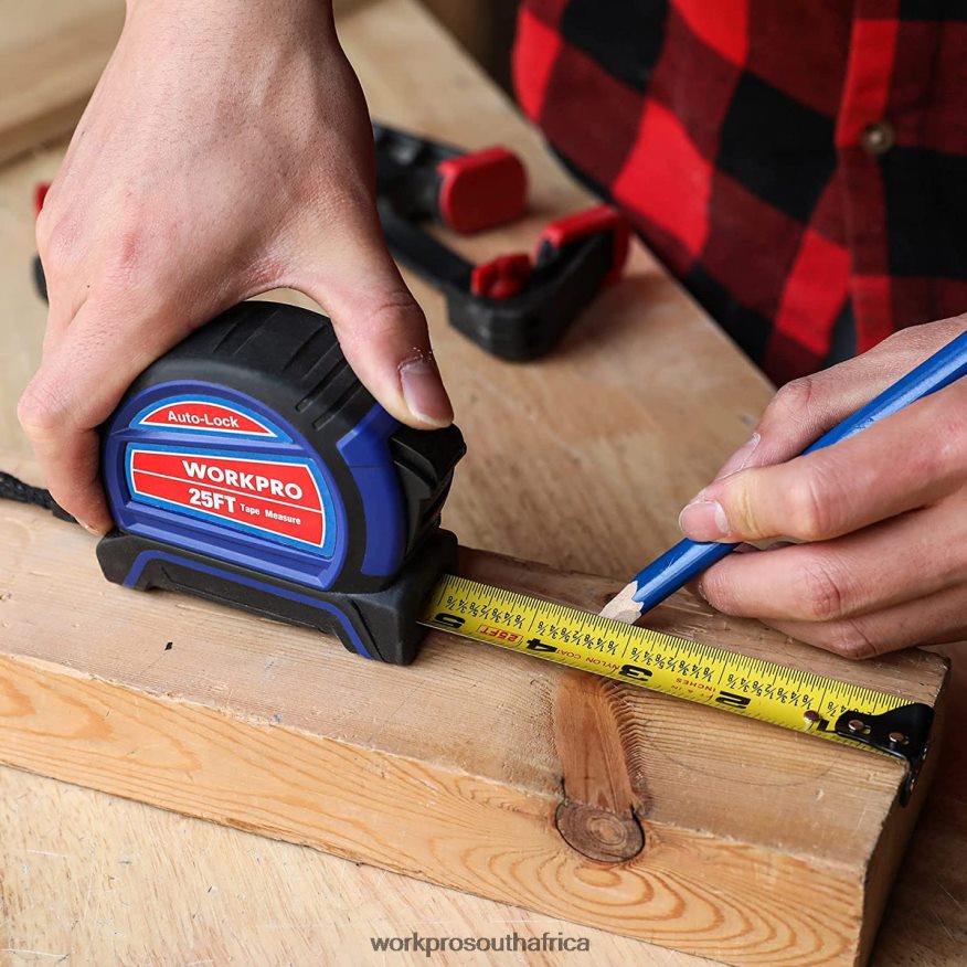 ZA WORKPRO Auto-Lock Tape Measure 25 FT Useful 4B8V2T111 Tool