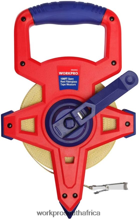 ZA WORKPRO Open Reel Tape Measure with Double Nylon Coated Fiberglass Blade, 100 Feet New 4B8V2T109 Tool