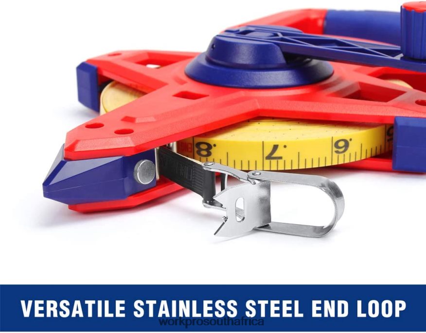 ZA WORKPRO Open Reel Tape Measure with Double Nylon Coated Fiberglass Blade, 100 Feet New 4B8V2T109 Tool