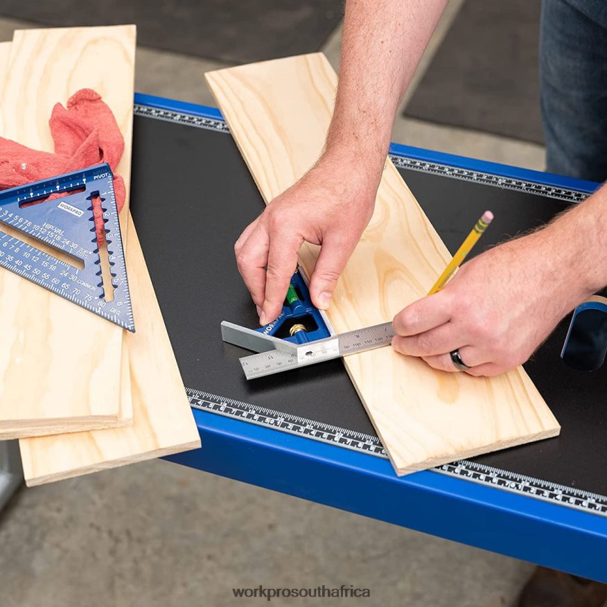 ZA WORKPRO Rafter Square and Combination Square Tool Set Useful 4B8V2T104 Tool