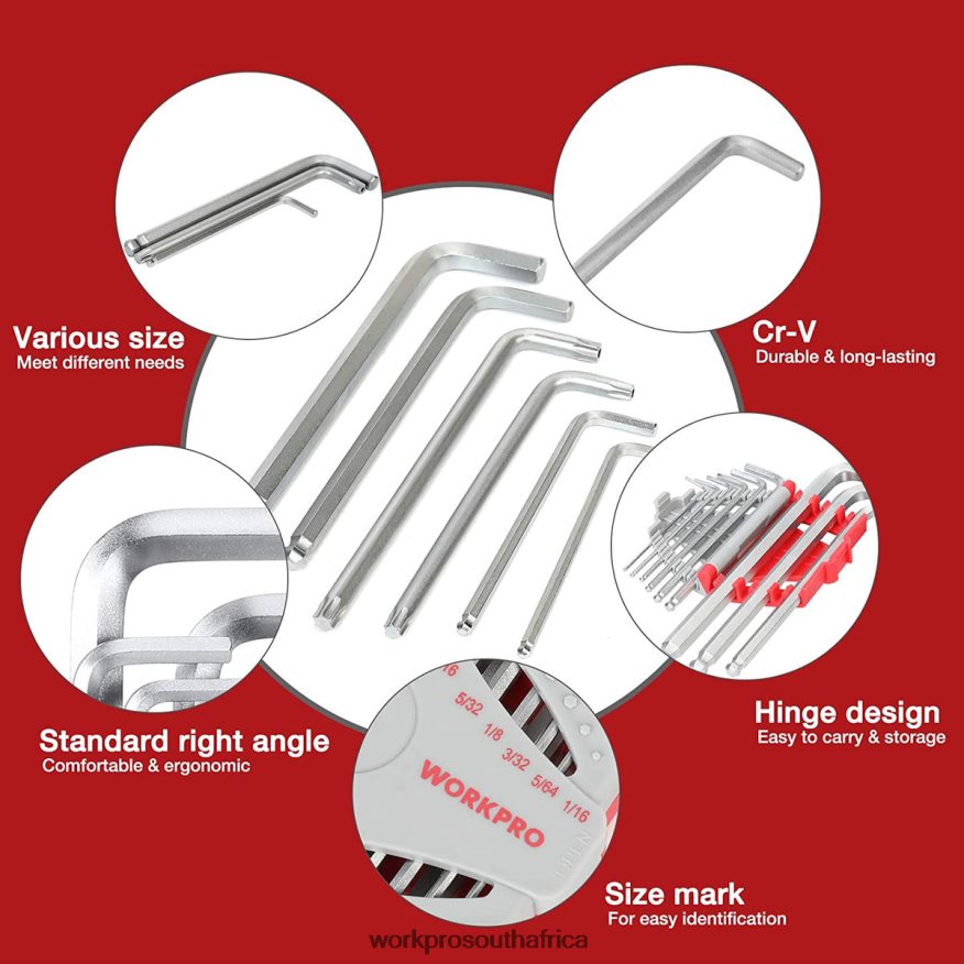 ZA WORKPRO 27 Pcs Long Arm Ball End Allen Wrench Set for Excellent Grip and Torque Transfer Useful 4B8V2T62 Tool