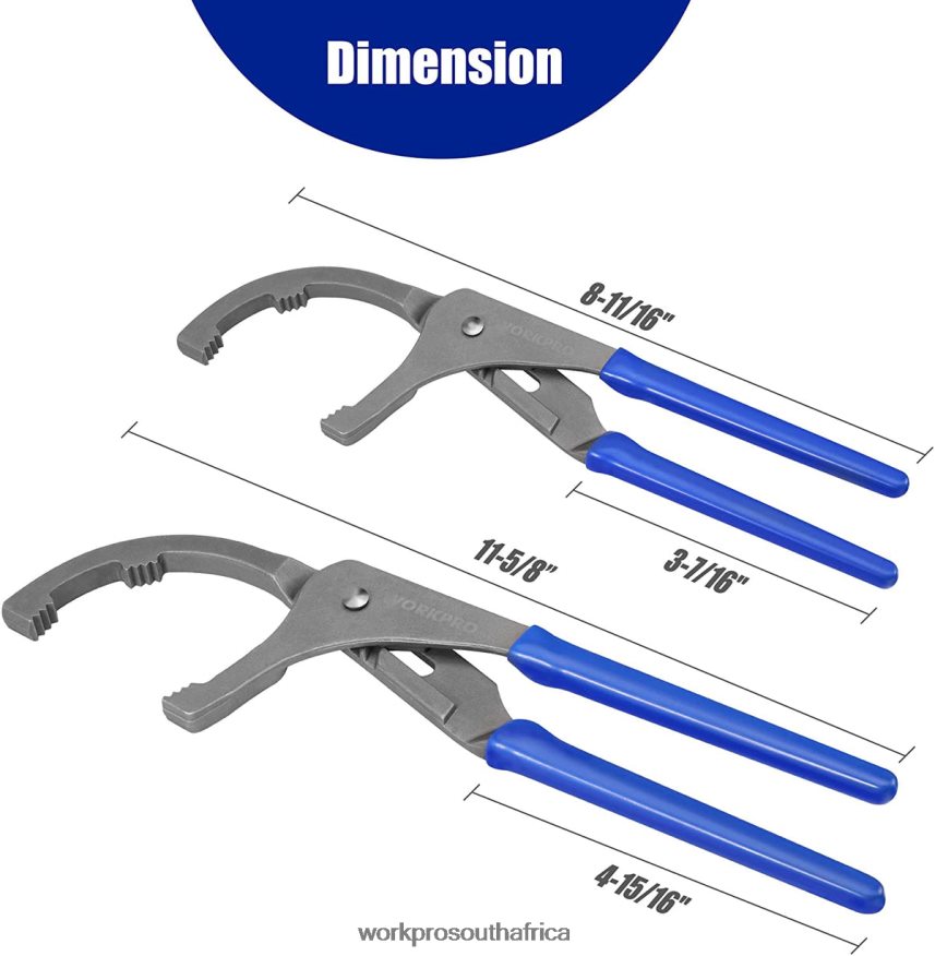 ZA WORKPRO 2 Pcs Oil Filter Wrench/Pliers Set Useful 4B8V2T76 Tool