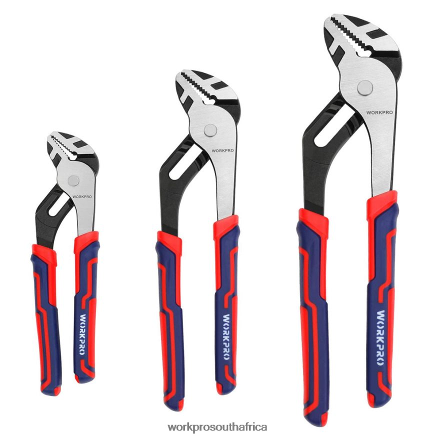 ZA WORKPRO 3 Pcs Adjustable Multipurpose Groove Joint Pliers Set New 4B8V2T68 Tool