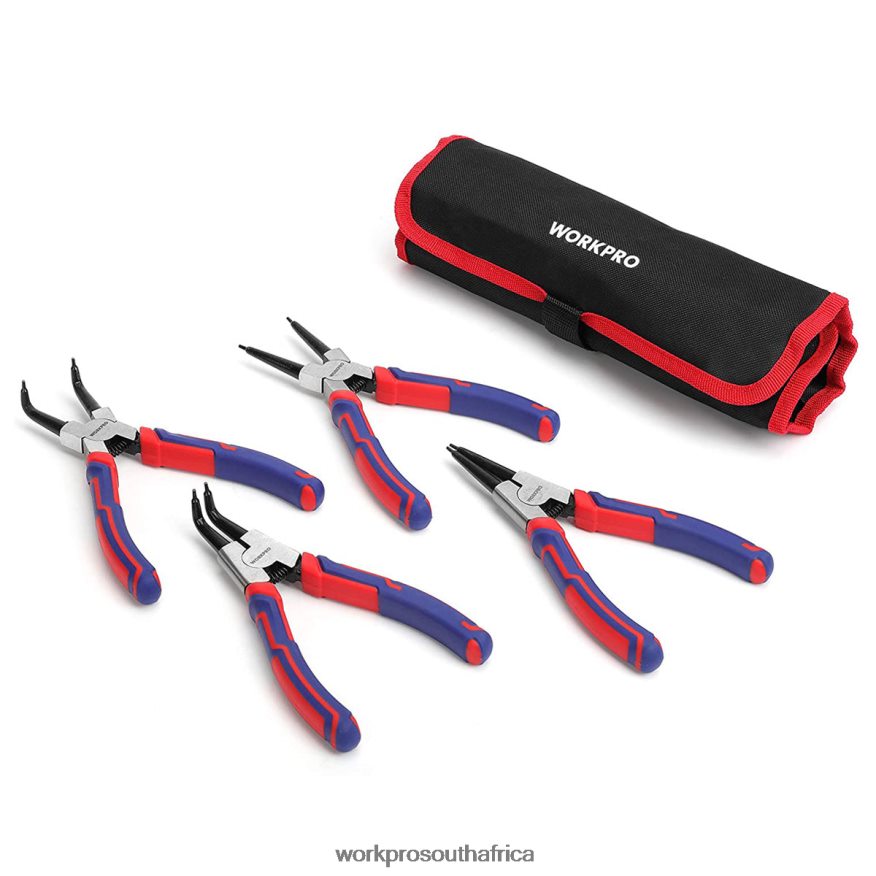 ZA WORKPRO 4 Pcs Snap Ring Pliers Set with Storage Pouch Useful 4B8V2T67 Tool