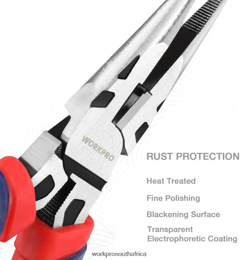 ZA WORKPRO 5 Pcs Premium Cr-V Construction Pliers Set with Storage Pouch Useful 4B8V2T66 Tool