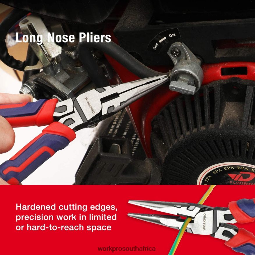 ZA WORKPRO 5 Pcs Premium Cr-V Construction Pliers Set with Storage Pouch Useful 4B8V2T66 Tool