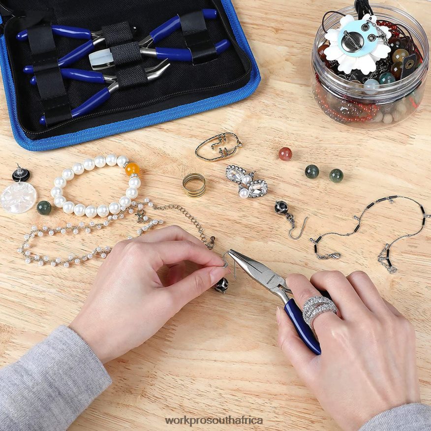 ZA WORKPRO 7 Pcs Jewelry Pliers Set for Jewelry Making Tools with Easy Carrying Pouch Useful 4B8V2T77 Tool