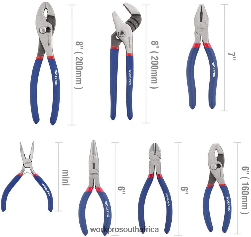ZA WORKPRO 7 Pcs Multifunction Pliers Set for DIY & Home Use New 4B8V2T63 Tool