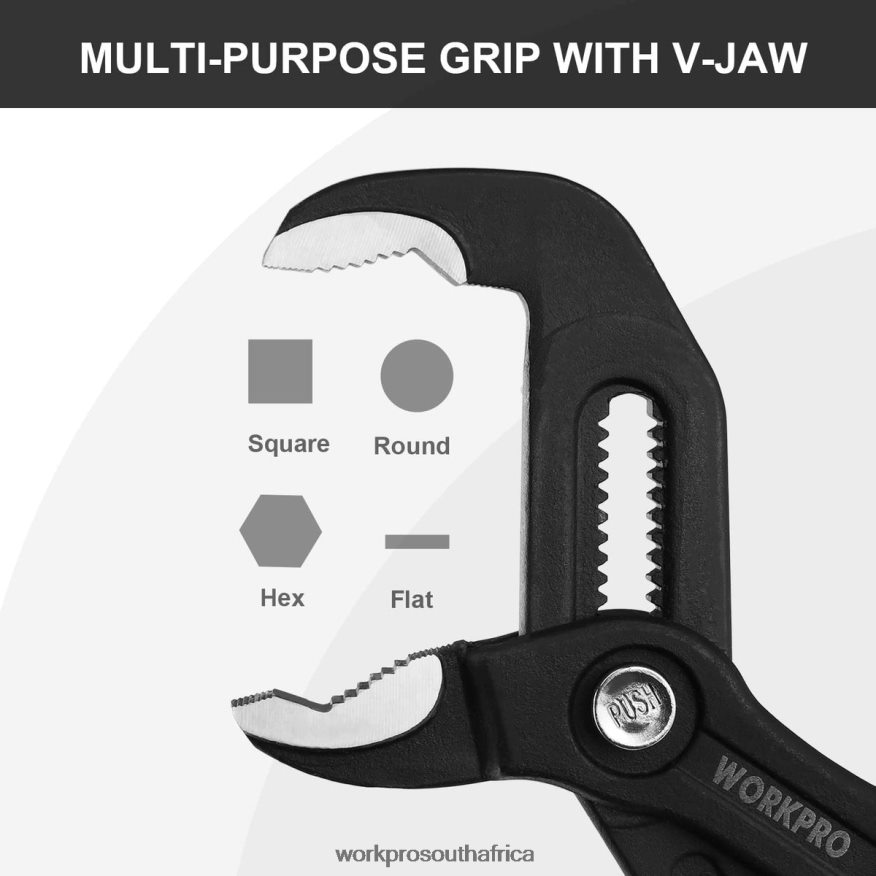 ZA WORKPRO Groove Joint Pliers with Comfort Grip Helpful 4B8V2T71 Tool