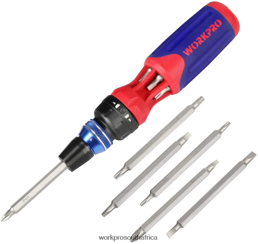 ZA WORKPRO 12-in-1 Ratcheting Multi-Bit Quick-load Mechanism Screwdriver Morden 4B8V2T101 Tool