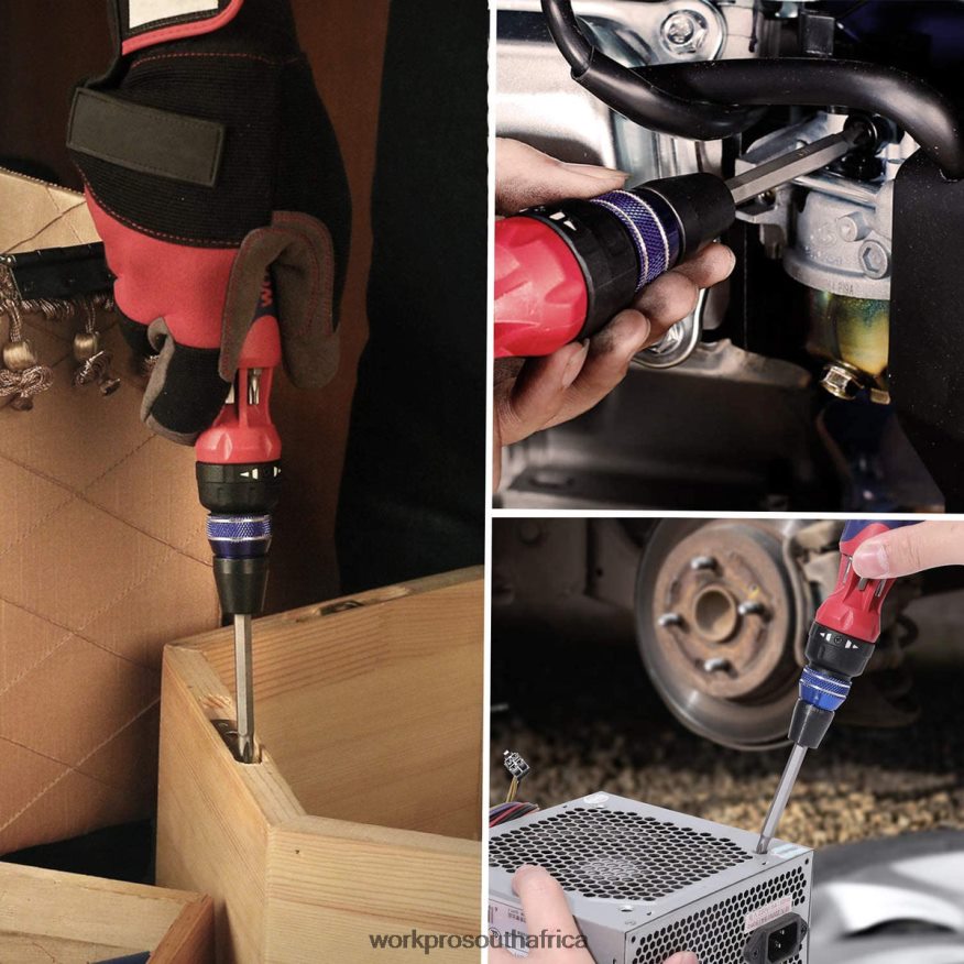 ZA WORKPRO 12-in-1 Ratcheting Multi-Bit Quick-load Mechanism Screwdriver Morden 4B8V2T101 Tool