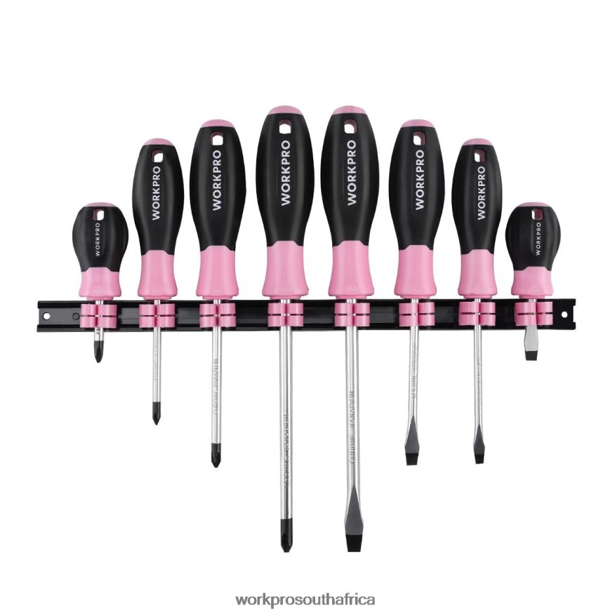 ZA WORKPRO 8 Pcs Magnetic Screwdrivers Set with Organizer Rack Useful 4B8V2T247 Tool