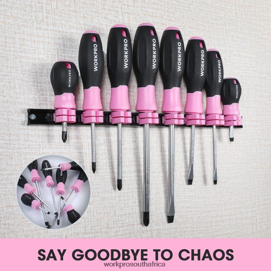 ZA WORKPRO 8 Pcs Magnetic Screwdrivers Set with Organizer Rack Useful 4B8V2T247 Tool