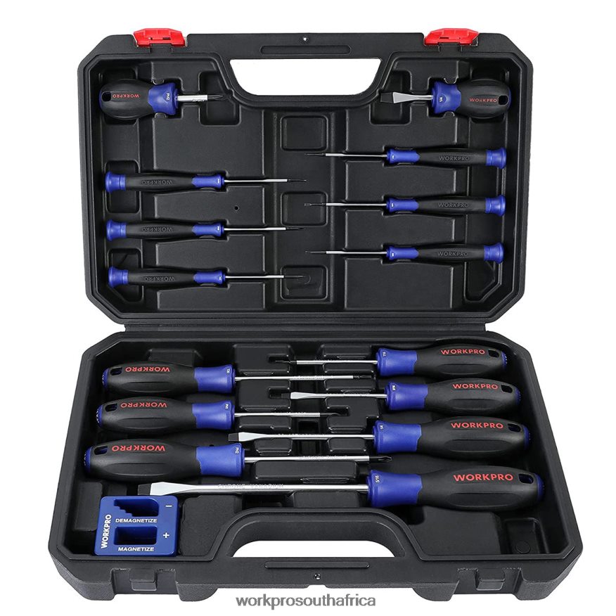 ZA WORKPRO Magnetic Screwdriver Set, 16 Pcs Torx Slotted Phillips Precision Screwdrivers with Magnetizer New 4B8V2T98 Tool