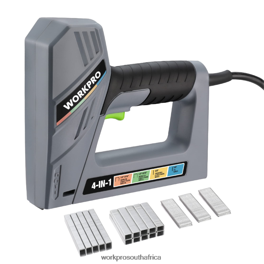 ZA WORKPRO Electric Corded 4-in-1 Nail Gun, Including 3000PCS of Staples and Nails Helpful 4B8V2T60 Tool