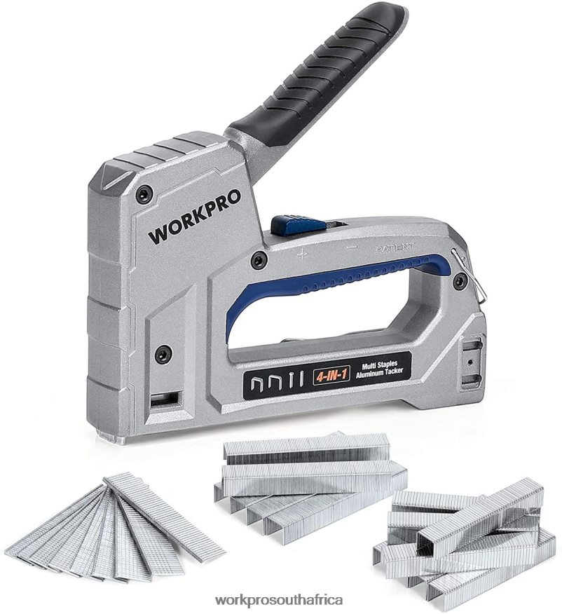 ZA WORKPRO Nailer Heavy Duty 4 in 1 Aluminum Nailer with 2000 Staples Helpful 4B8V2T58 Tool