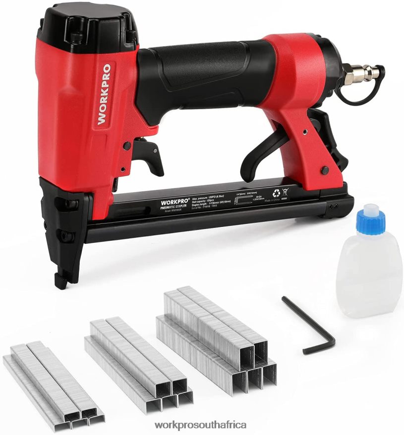 ZA WORKPRO Pneumatic 20 Gauge Staple Gun for Carpentry Woodworking and DIY Projects Useful 4B8V2T61 Tool