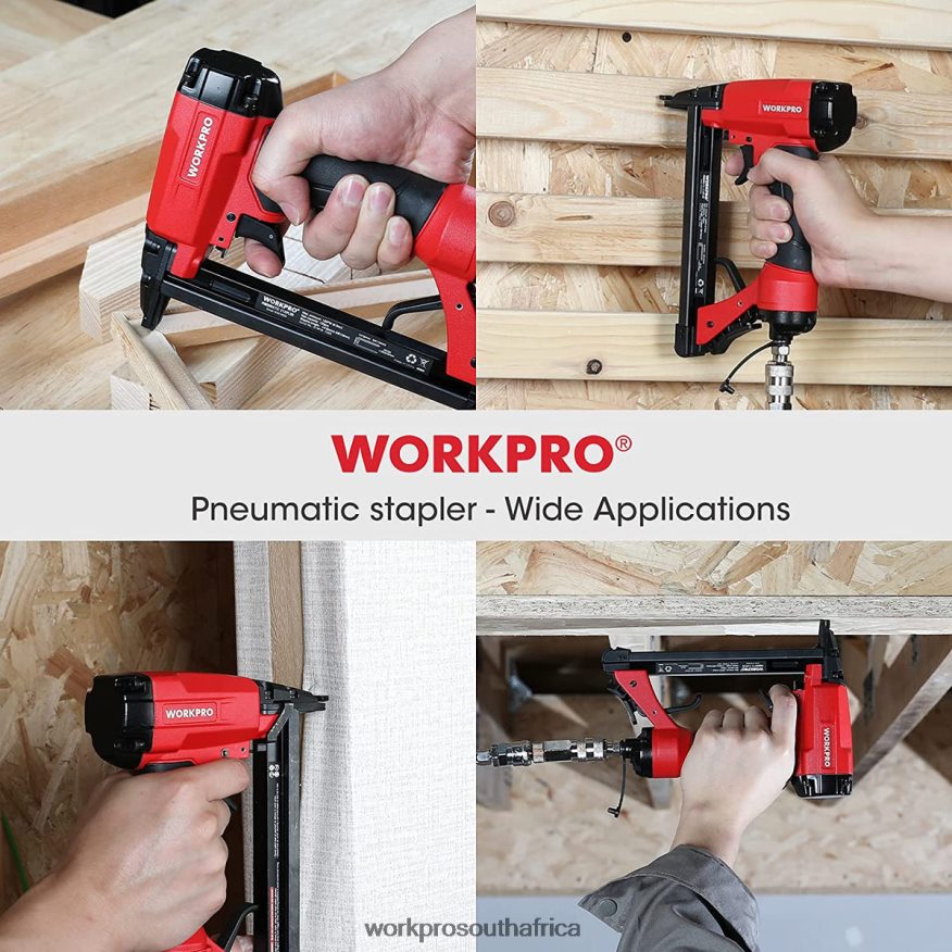 ZA WORKPRO Pneumatic 20 Gauge Staple Gun for Carpentry Woodworking and DIY Projects Useful 4B8V2T61 Tool