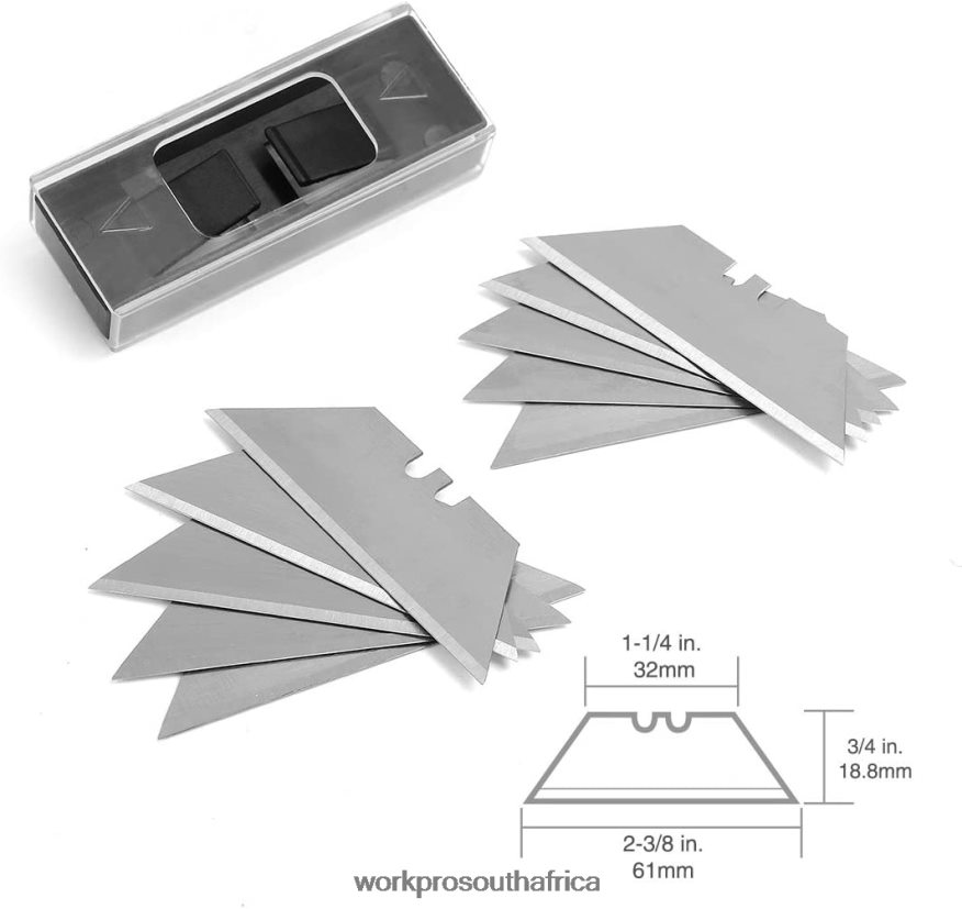 ZA WORKPRO Quick Change Blade Folding Utility Knife Set Morden 4B8V2T42 Tool