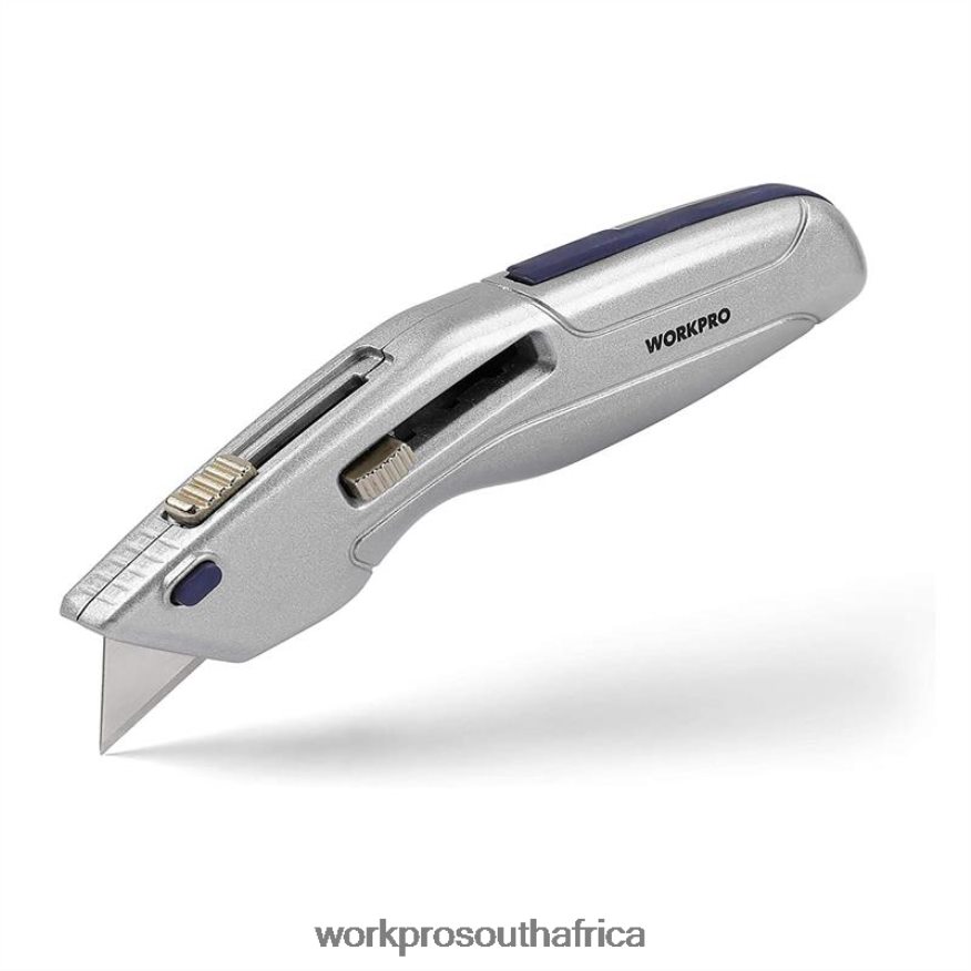 ZA WORKPRO Retractable Utility Knife and Self-retracting Safety Box with 2 Extra Blades Included Morden 4B8V2T41 Tool