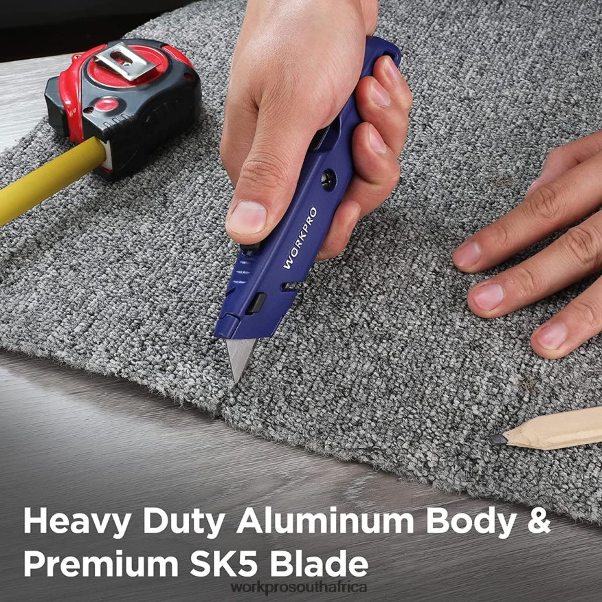 ZA WORKPRO Retractable Utility Knife with Extra Blade Storage, 2 Pack Quick-Change Box Cutters Morden 4B8V2T56 Tool