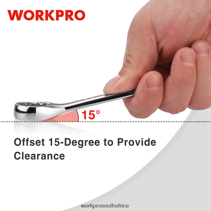 ZA WORKPRO 12 Pcs Metric 8-19mm, Premium Cr-V Combination Wrench Set New 4B8V2T95 Tool