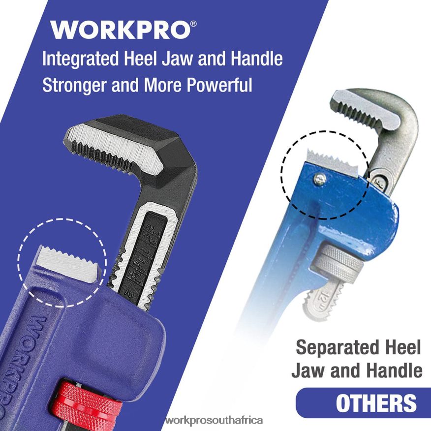 ZA WORKPRO 14-inch Heavy Duty Straight Plumbing Wrench Useful 4B8V2T89 Tool