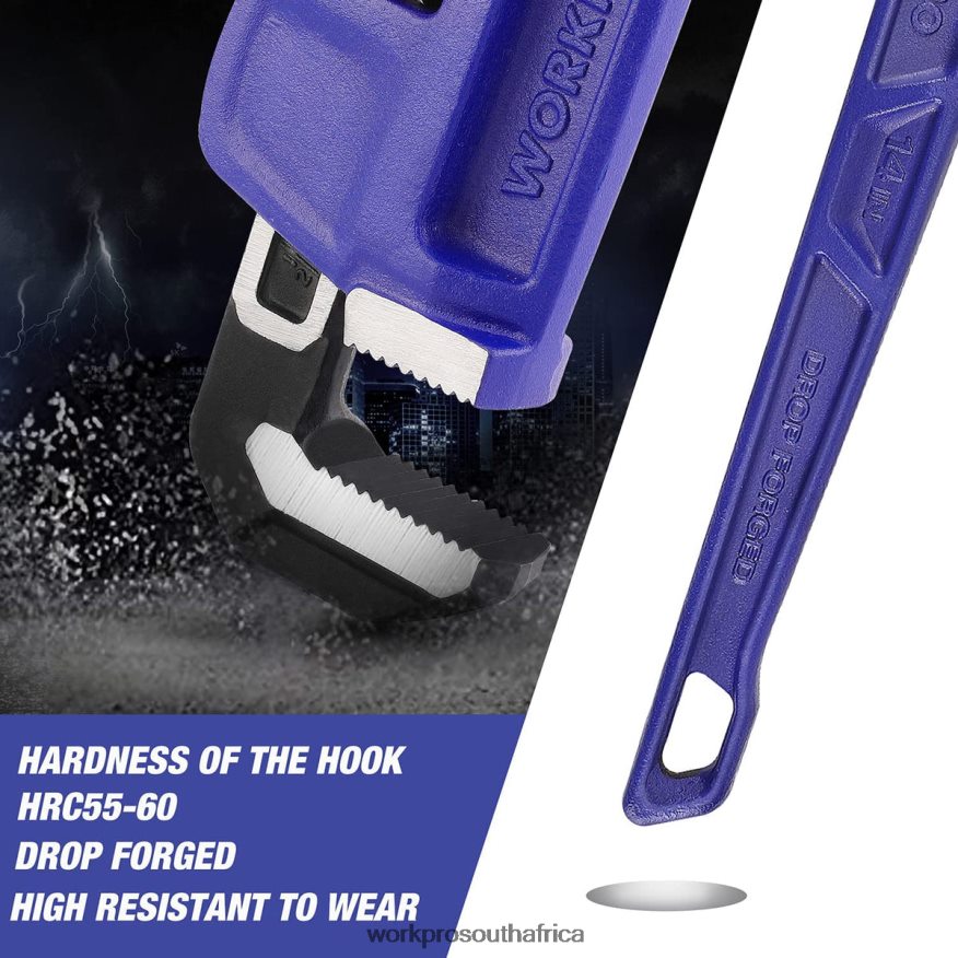 ZA WORKPRO 14-inch Heavy Duty Straight Plumbing Wrench Useful 4B8V2T89 Tool