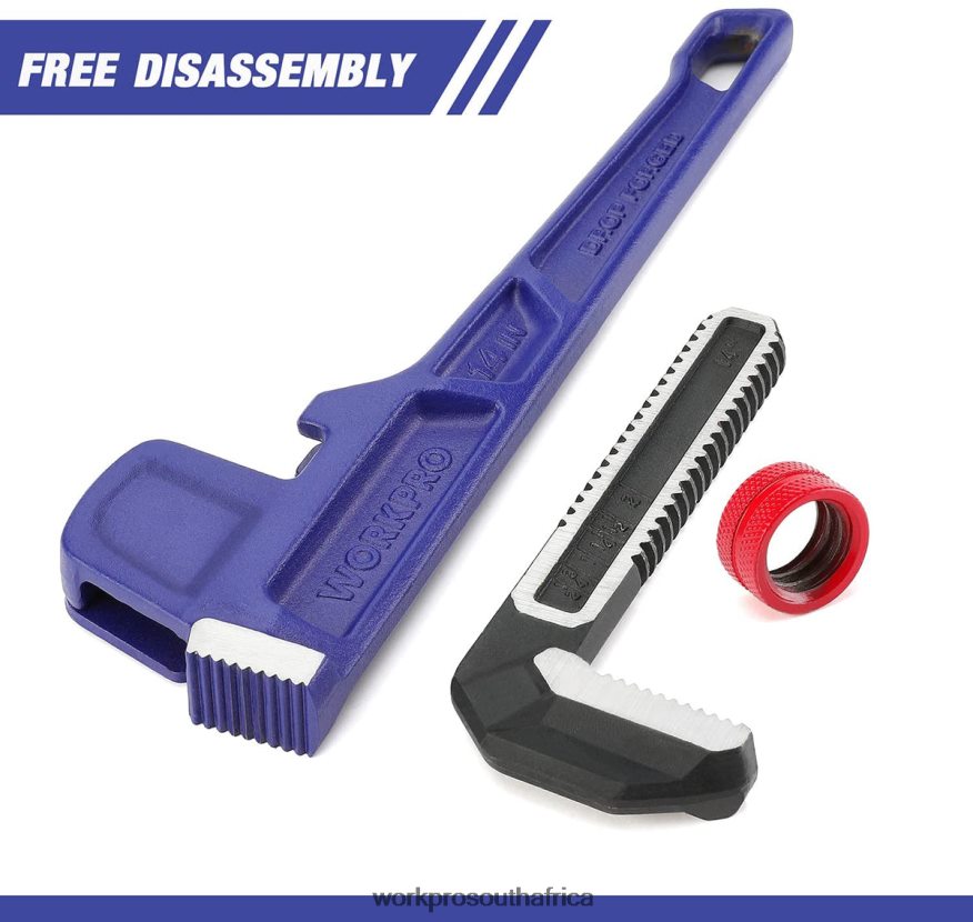 ZA WORKPRO 14-inch Heavy Duty Straight Plumbing Wrench Useful 4B8V2T89 Tool