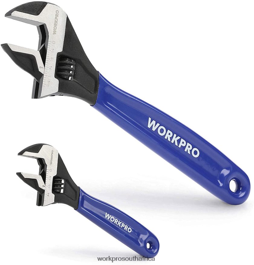 ZA WORKPRO 2 Pcs Adjustable Wrench Set for Home GarageWorkshop and DIY Helpful 4B8V2T87 Tool